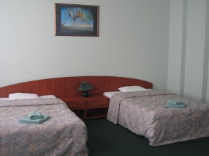 Family double and 2 children with city view, and private shower shared toilet